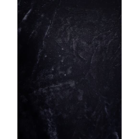 Free People x CP Shades Joss Velvet Velour Button Up Top Blouse Tunic Dark Blue - Picture 10 of 10